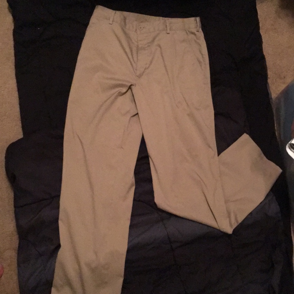 Khaki pants golf pants